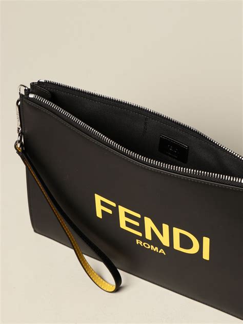 fendi clutch purses black.